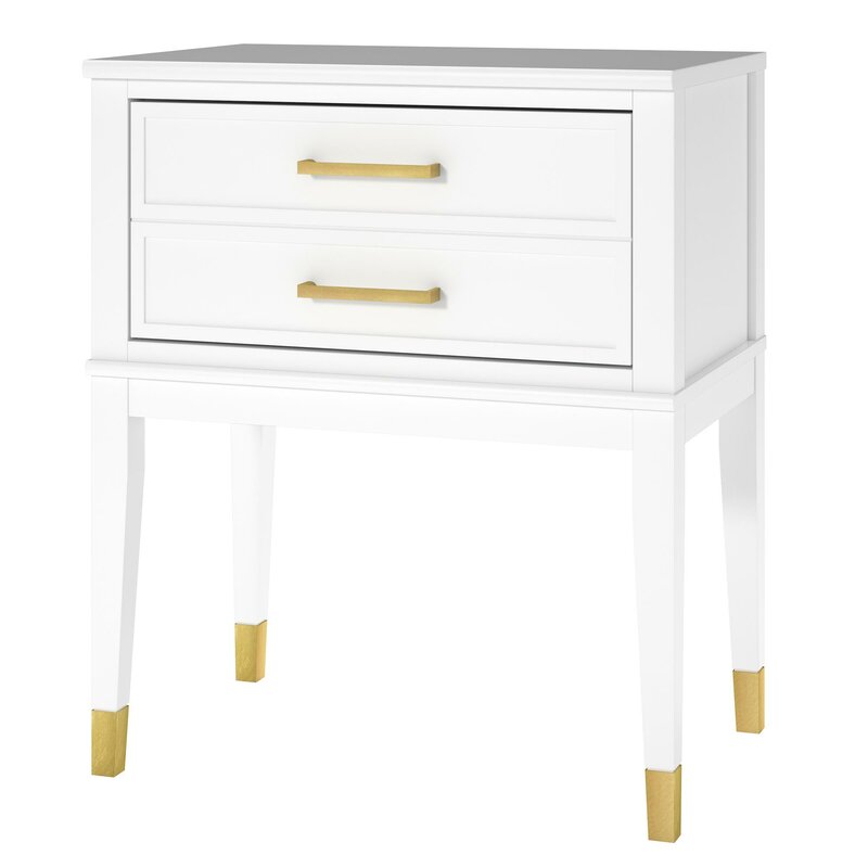 Westerleigh 1 clearance drawer nightstand white